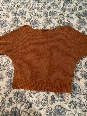 Forever 21 Rust Cropped Knit Sweater